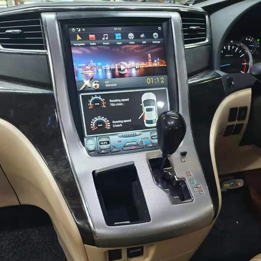 

Android Car Radio GPS Navigation Multimedia Player For Toyota VELLFIRE Alphard ANH20 Elfa A20 Tesla Screen DSP Carplay 4G WIFI