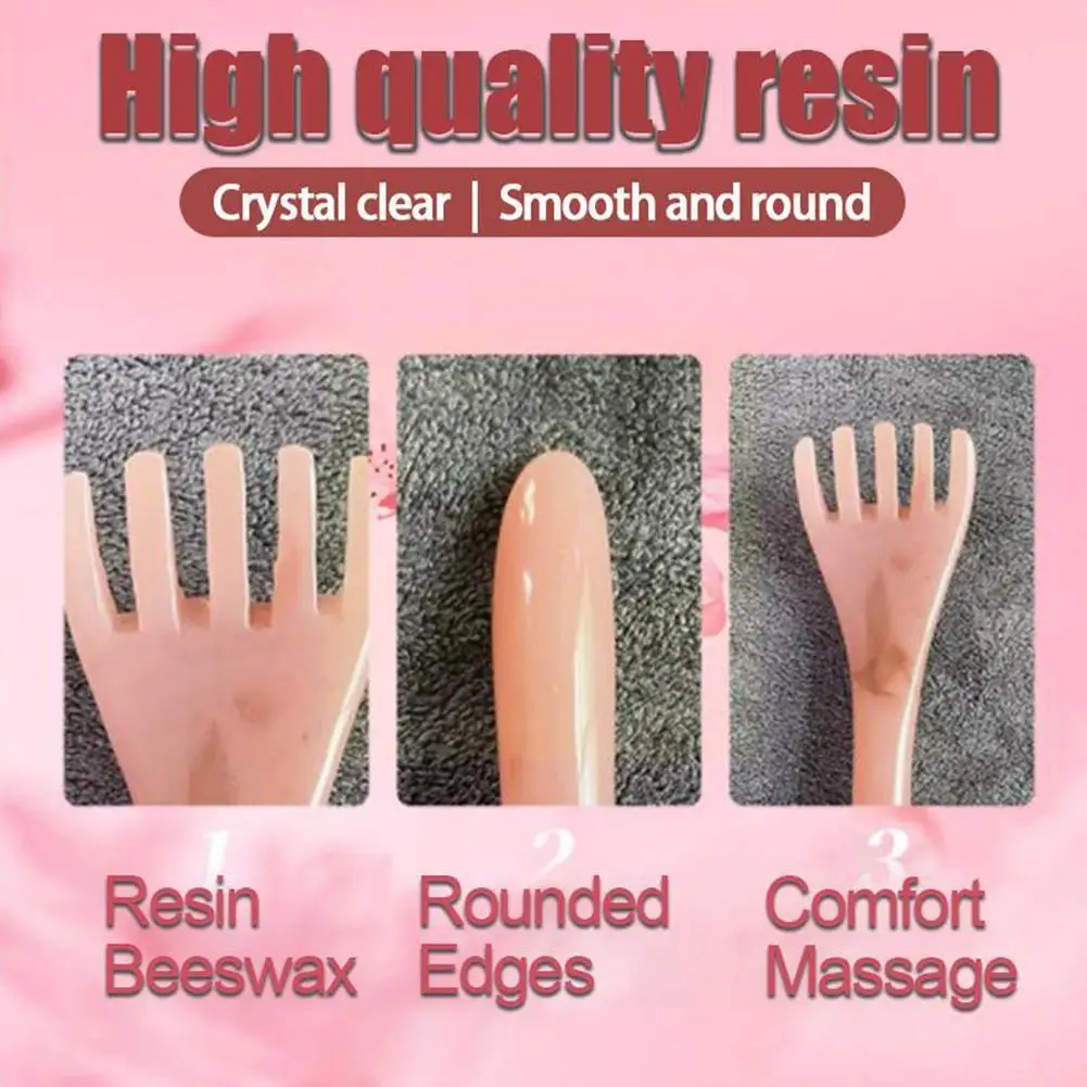Resin Beeswax Head Massage Comb Massager Chinese Gua Meridian Five-claw Sha Massage Stick Dredging Tool Pressure Head Comb N8R0
Resin Beeswax Head Massage Comb Massager Chinese Gua Meridian Five-claw Sha Massage Stick Dredging Tool Pressure Head Comb N8R0