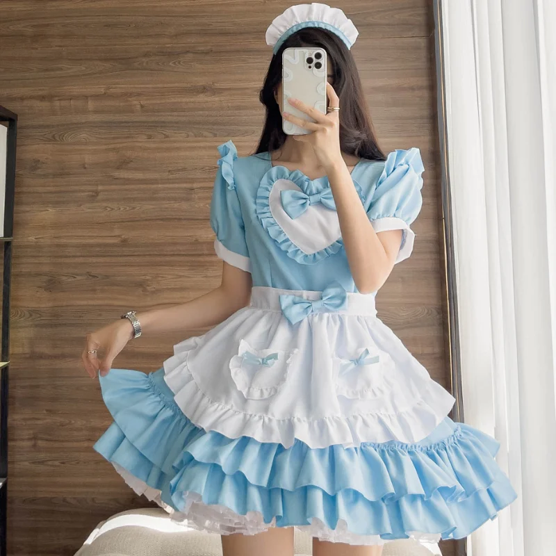 Women Lovely Maid Outfits Cosplay Costume Short Sleeve Retro Maid Dresses Lolita Dress Kawaii Anime Cosplay Costume Plus Size
Women Lovely Maid Outfits Cosplay Costume Short Sleeve Retro Maid Dresses Lolita Dress Kawaii Anime Cosplay Costume Plus Size
