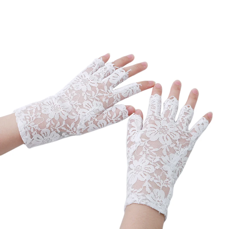 Spring New Arrival 3 Colors Party Sexy Women Lady Lace Mittens Accessories Fingerless Black White Beige Wedding Supplies
Spring New Arrival 3 Colors Party Sexy Women Lady Lace Mittens Accessories Fingerless Black White Beige Wedding Supplies