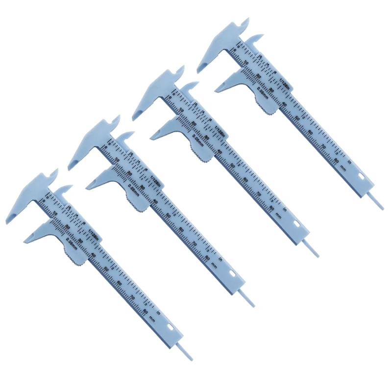 Plastic Caliper 4pcs 3inch Vernier Caliper Mini Sliding Caliper Dial Calipers Double Scale Sliding Gauge Measuring Tool
Plastic Caliper 4pcs 3inch Vernier Caliper Mini Sliding Caliper Dial Calipers Double Scale Sliding Gauge Measuring Tool