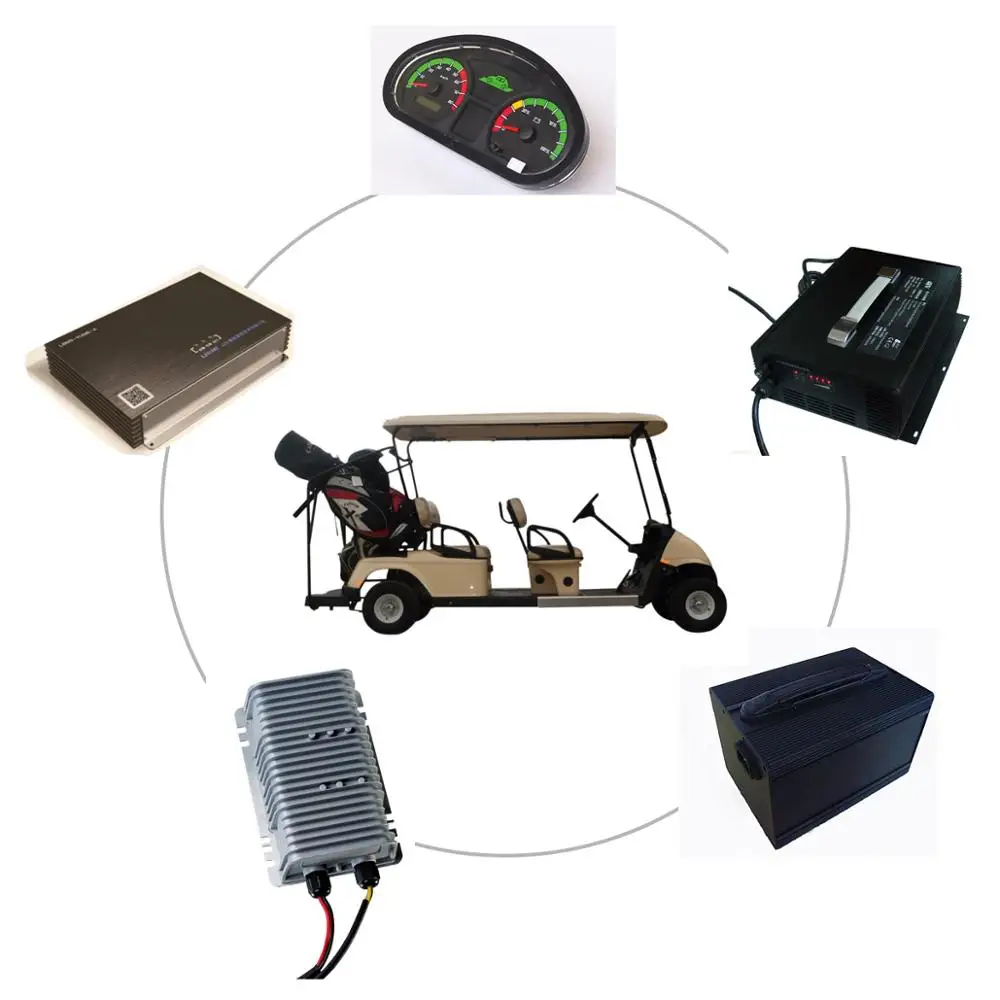 

5000watt 48volt Traction Motor Golf Cart Rear Axle Electric Car Conversion Kit with Battery