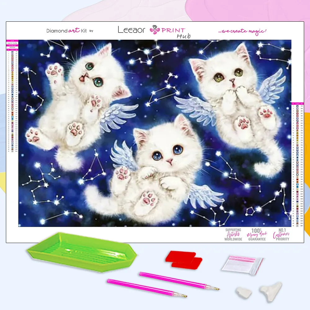 Набор для алмазной вышивки «Кот и щенок»
Набор для алмазной вышивки «Кот и щенок»