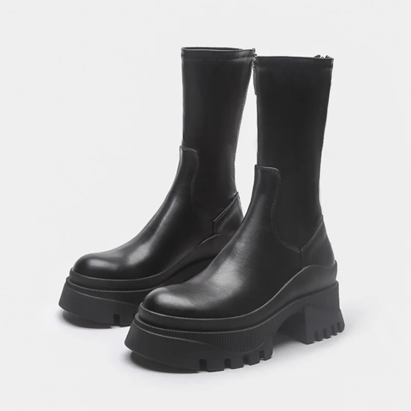 England wind round head martin boots with thick heel and Chelsea middle barrel thin knight short boots women's new style
England wind round head martin boots with thick heel and Chelsea middle barrel thin knight short boots women's new style