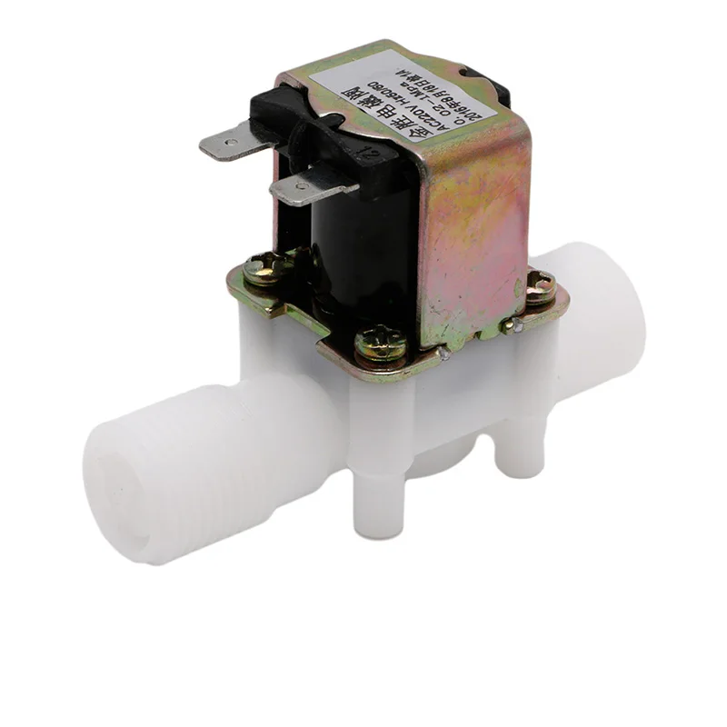 AC220V Electric Solenoid Valve Magnetic N/C Water Air Inlet Flow Switch N/C 1/2" Plastic Solenoid Valve
AC220V Electric Solenoid Valve Magnetic N/C Water Air Inlet Flow Switch N/C 1/2" Plastic Solenoid Valve
