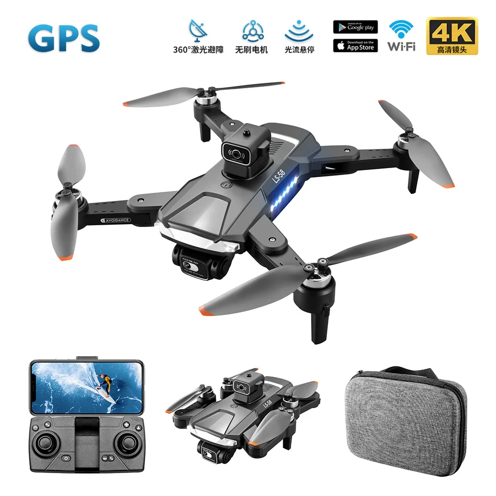LS58 dron 4k camera drone GPS 5G WIFI RC Helicopters FPV Remote Control Toys Foldable Quadcopter Gift professional Drones GPS
LS58 dron 4k camera drone GPS 5G WIFI RC Helicopters FPV Remote Control Toys Foldable Quadcopter Gift professional Drones GPS