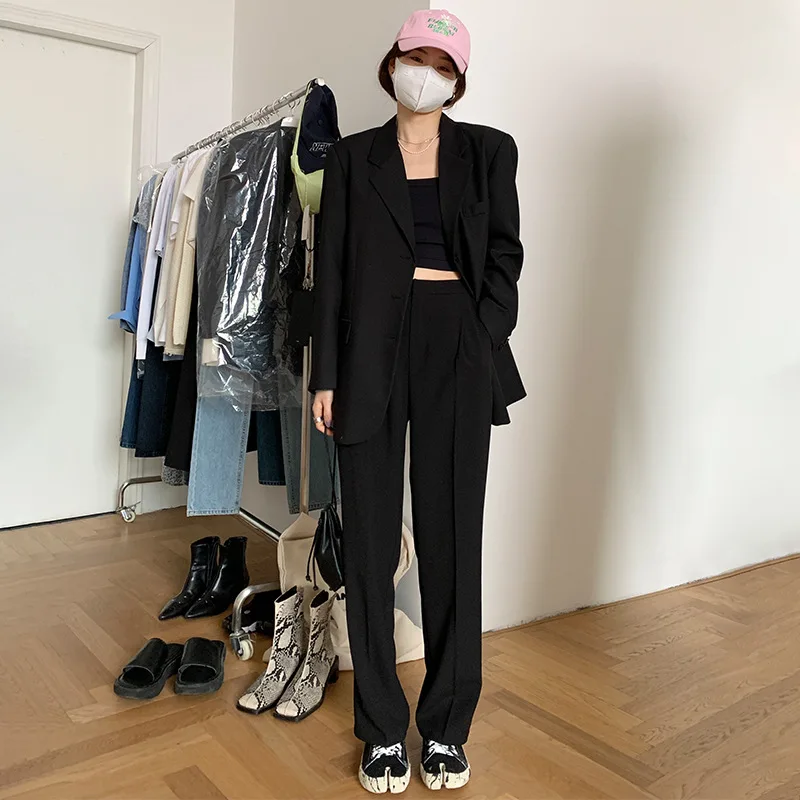 straight-leg draped casual blazer pants women's early spring Korean version of high-rise versatile wide-legged long pants
straight-leg draped casual blazer pants women's early spring Korean version of high-rise versatile wide-legged long pants