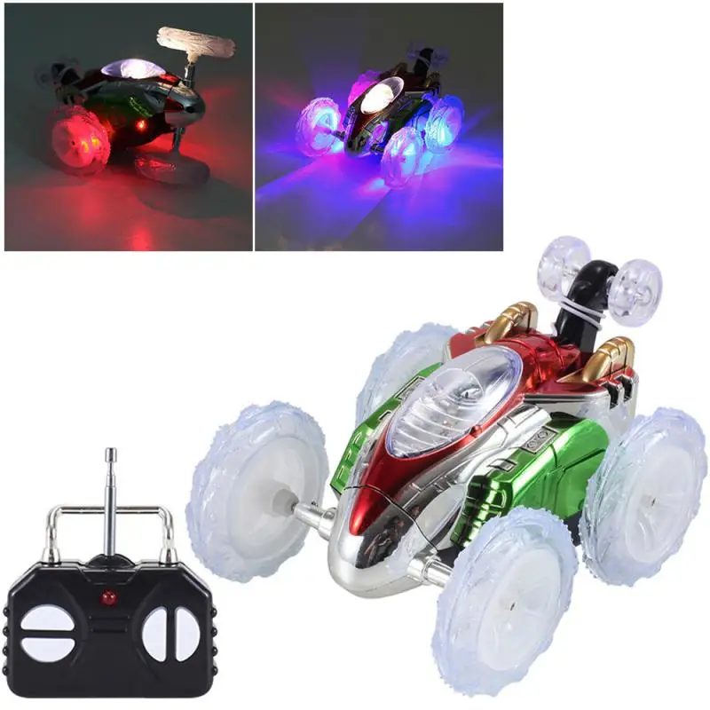 

Cool Remote Control Dump Truck Stunt Car With Lights 360° Tumbling Flashing RC Toy Vehicle Stunt Dancing Car