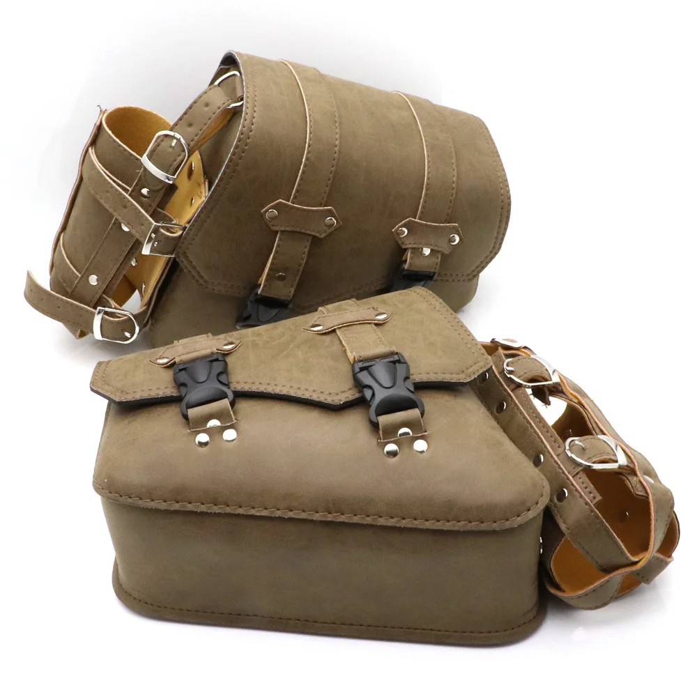 Left/Right Side Universal PU Leather Motorcycle Saddlebag Brown Tool Luggage Saddle Bag For Honda/Yamaha/Suzuki
Left/Right Side Universal PU Leather Motorcycle Saddlebag Brown Tool Luggage Saddle Bag For Honda/Yamaha/Suzuki