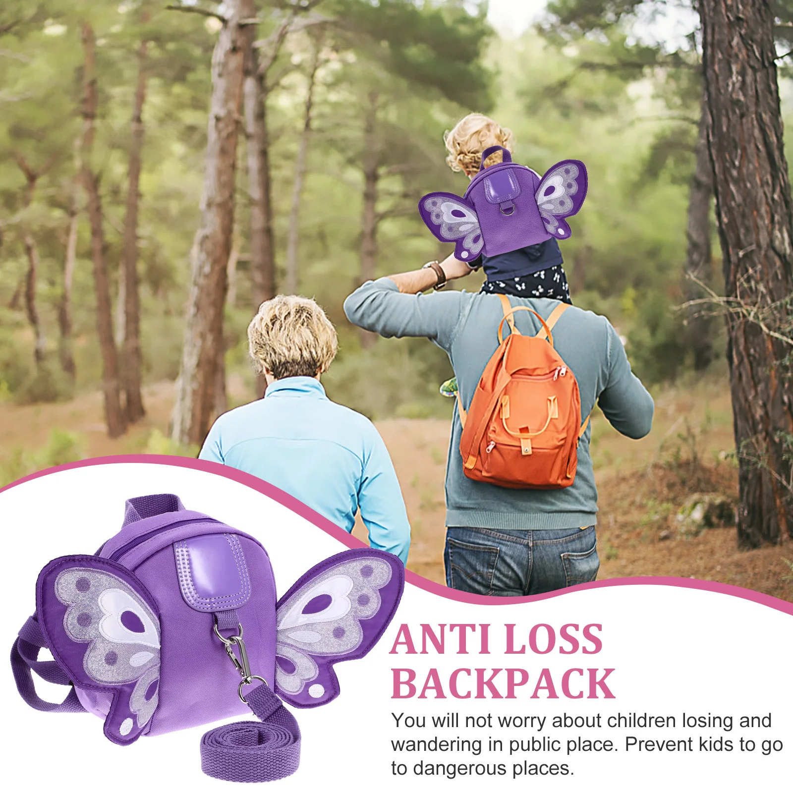 Toddler Leash Kids Outdoor Toddlers Harness Bag Children Belt Backpack Butterfly
Toddler Leash Kids Outdoor Toddlers Harness Bag Children Belt Backpack Butterfly