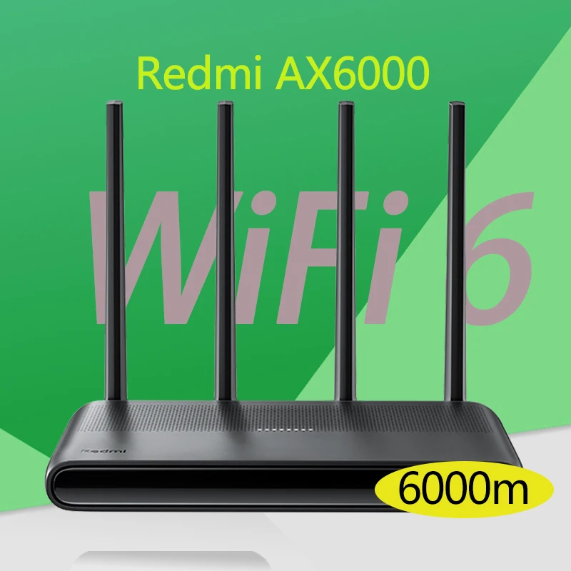 Xiaomi Redmi Router AX6000 Quad-Core CPU 2.4G/5G WiFi6 Mesh 6000Mbs External Signal Network Amplifier
Xiaomi Redmi Router AX6000 Quad-Core CPU 2.4G/5G WiFi6 Mesh 6000Mbs External Signal Network Amplifier