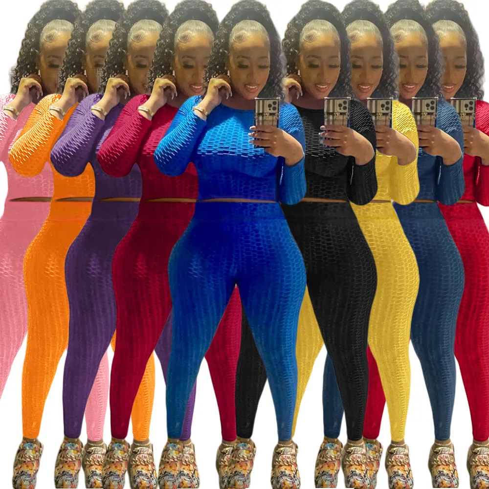 Summer Sets for Women 2022 Oufits O Neck Long Sleeve T Shirt Tops Long Pants Tracksuits 2 Piece Women Matching Sets
Summer Sets for Women 2022 Oufits O Neck Long Sleeve T Shirt Tops Long Pants Tracksuits 2 Piece Women Matching Sets