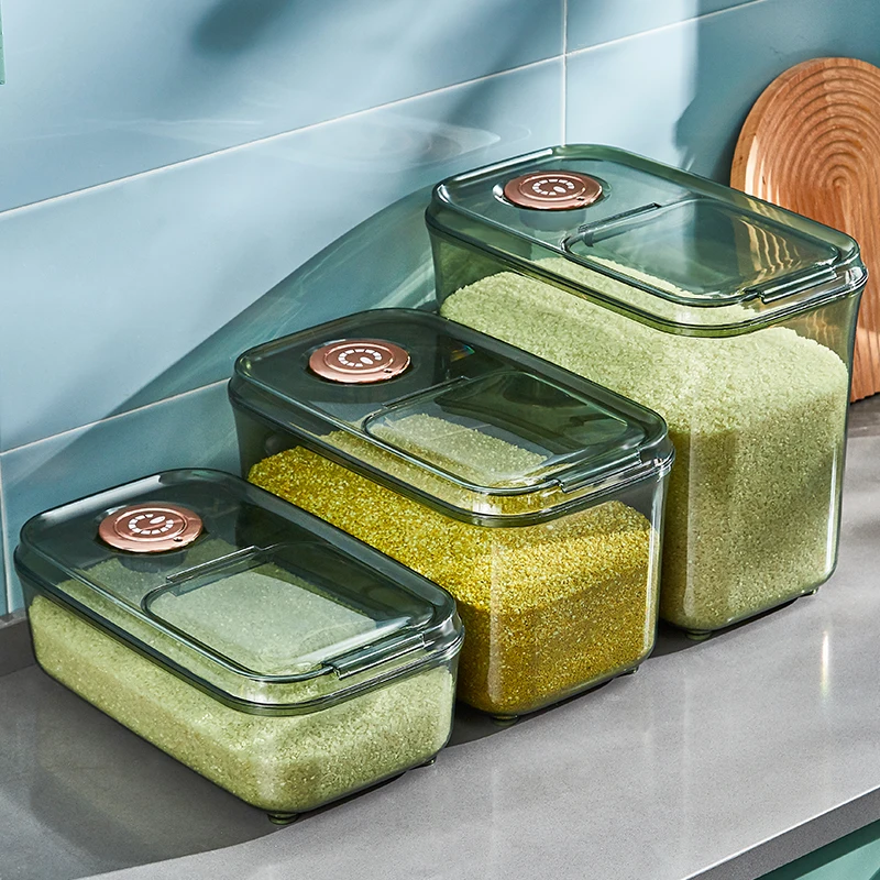 Kitchen Rice Storage Container Insect-Proof Moisture-Proof Rice Bucket Grain Sealed Jar Kitchen Storage Pet Dog Food Store Box
Kitchen Rice Storage Container Insect-Proof Moisture-Proof Rice Bucket Grain Sealed Jar Kitchen Storage Pet Dog Food Store Box