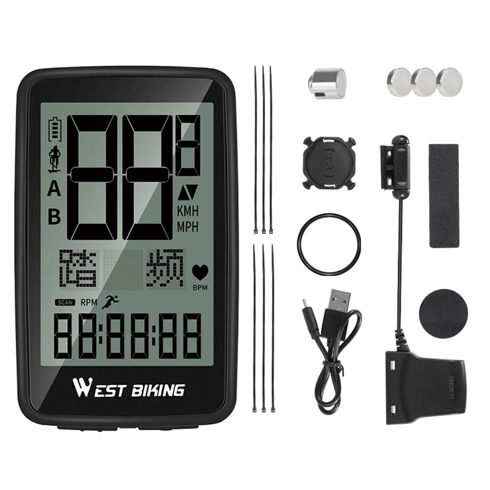 Cycling Computer Odometer Durable Standby Strong Magnetic Induction for Road Bicycles Riding Accessories
Cycling Computer Odometer Durable Standby Strong Magnetic Induction for Road Bicycles Riding Accessories