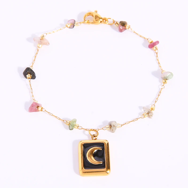 Stainless Steel Moon Medal Bracelet For Women Gold Metal Moon Medallion Stone Chain Bracelets Femme Pulseras Mujer
Stainless Steel Moon Medal Bracelet For Women Gold Metal Moon Medallion Stone Chain Bracelets Femme Pulseras Mujer