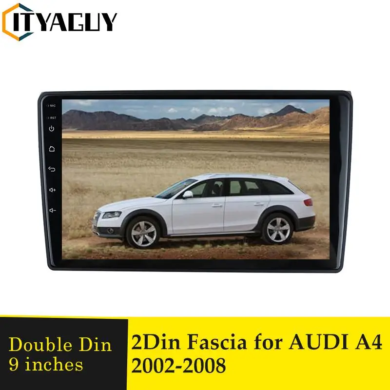 Пластиковая рамка Fascia 9 дюймов для Audi A4 2002-2008, Автомобильная магнитола, панель, навигация, GPS, DVD плеер, адаптер, панель приборной панели
Пластиковая рамка Fascia 9 дюймов для Audi A4 2002-2008, Автомобильная магнитола, панель, навигация, GPS, DVD плеер, адаптер, панель приборной панели