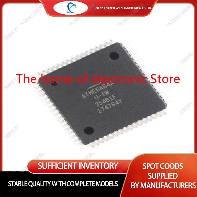 10PCS ATMEGA64A-AU MCU 8-bit AVR RISC 64KB Flash 3.3V/5V 64-Pin TQFP Tray 
10PCS ATMEGA64A-AU MCU 8-bit AVR RISC 64KB Flash 3.3V/5V 64-Pin TQFP Tray