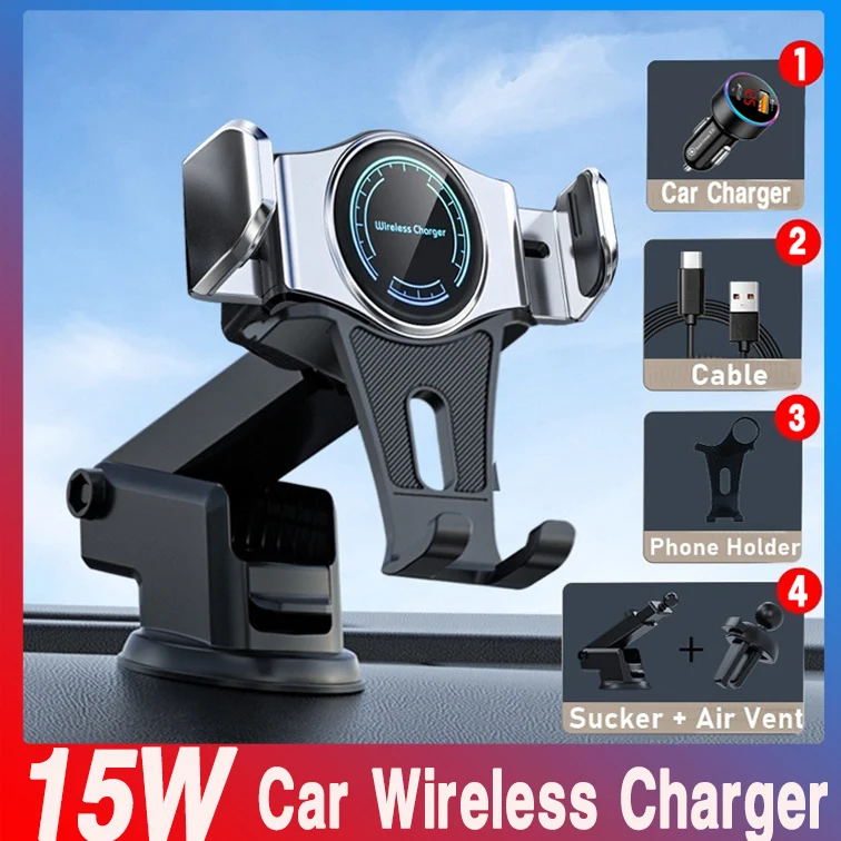 15W Car Wireless Charger Touch Control Qi Wireless Charger in Car Air Vent Mount Holder Charging Charger For iPhone 13 12 Pro
15W Car Wireless Charger Touch Control Qi Wireless Charger in Car Air Vent Mount Holder Charging Charger For iPhone 13 12 Pro