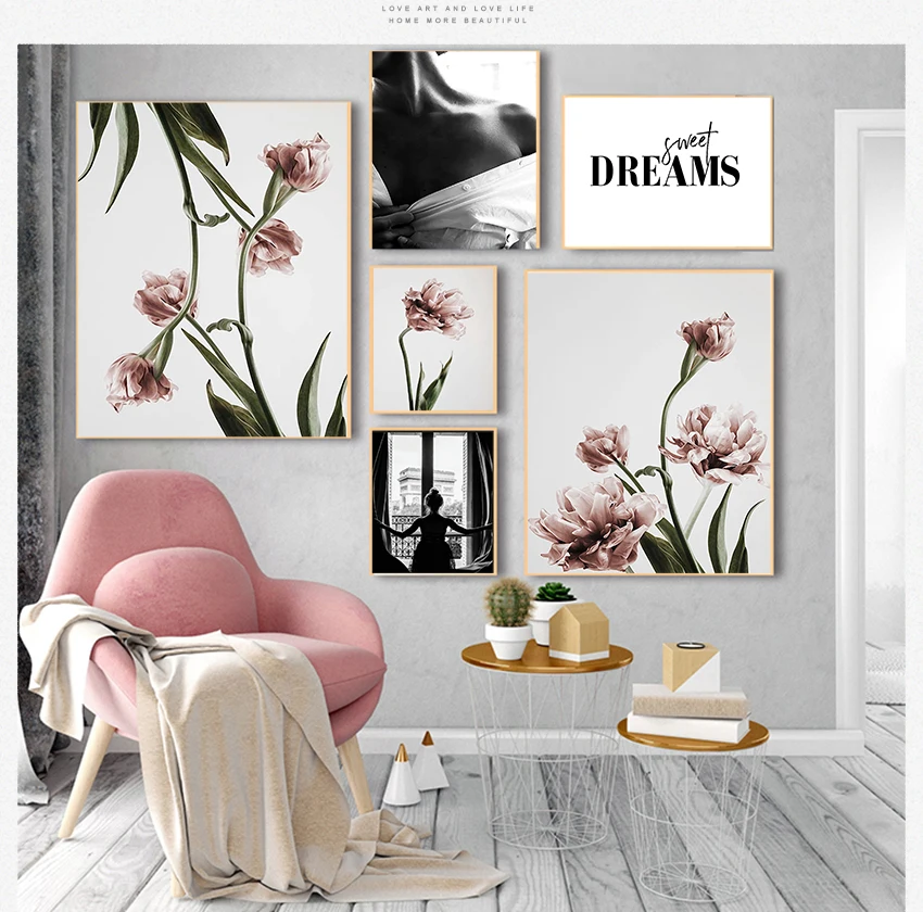 Poster Nordic Botanical Floral Print Wall Art Picture Modern Home Decor Scandinavian Pink Tulipe Flower Canvas Painting Fashion
Poster Nordic Botanical Floral Print Wall Art Picture Modern Home Decor Scandinavian Pink Tulipe Flower Canvas Painting Fashion
