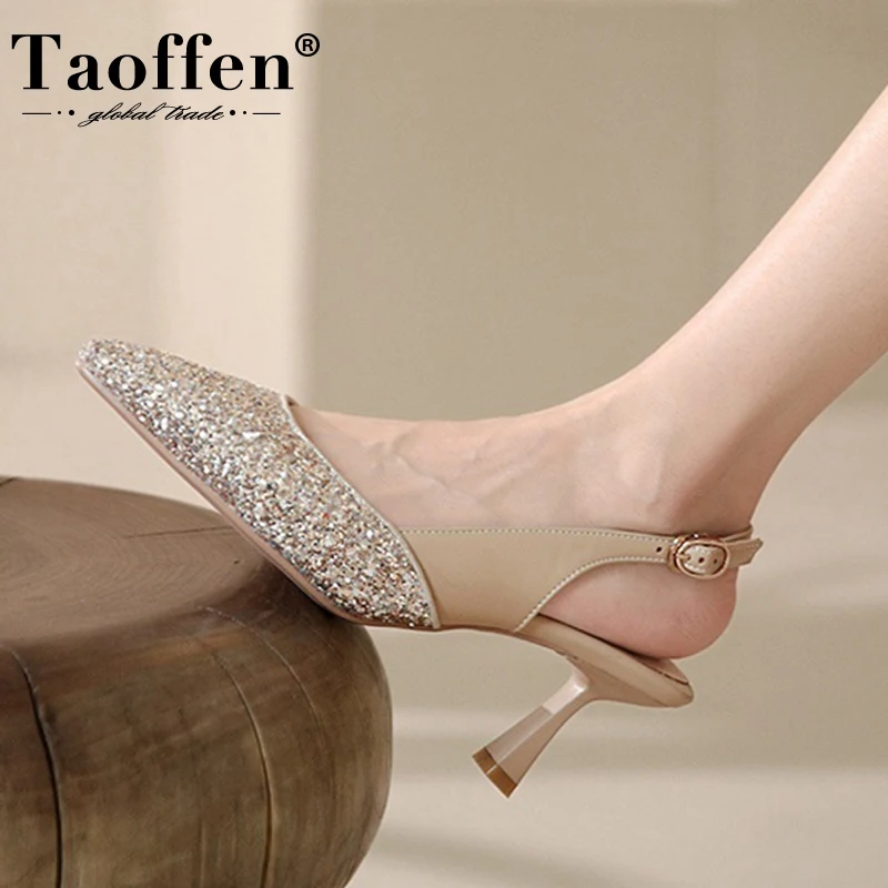 Taoffen Size 33-42 Women High Heel Shoes Shiny Strange Hell Sexy Pumps For Woman Fashion Party Wedding Female Footwear
Taoffen Size 33-42 Women High Heel Shoes Shiny Strange Hell Sexy Pumps For Woman Fashion Party Wedding Female Footwear