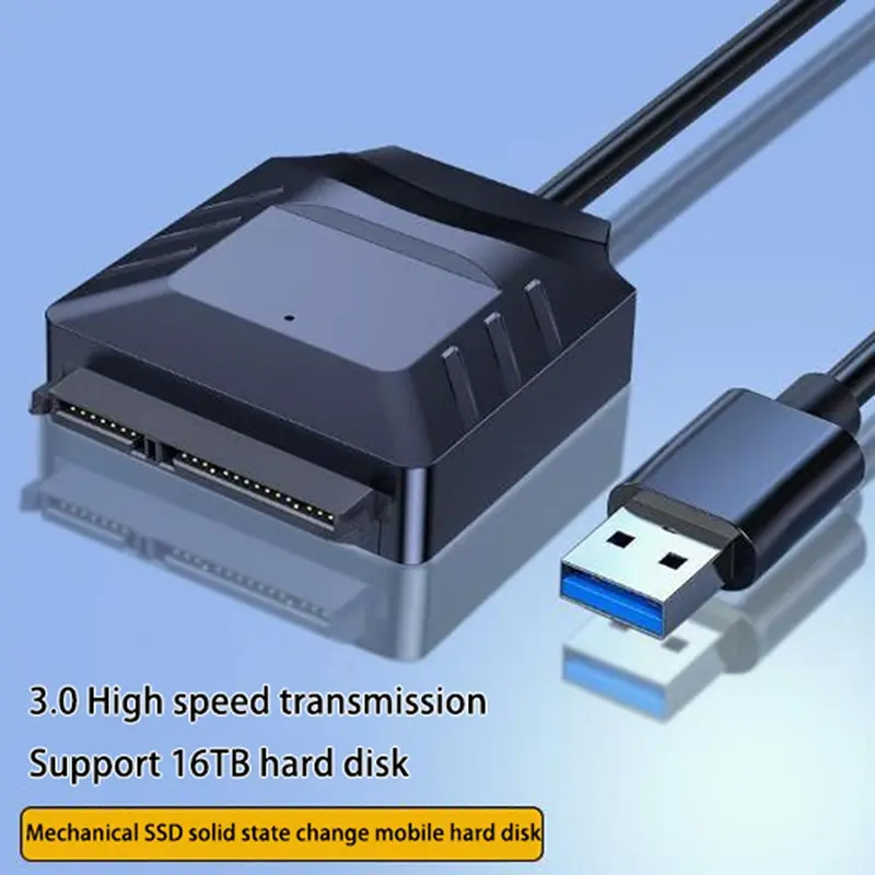 Кабель-адаптер Sata на USB 3,0, кабель USB на SATA 3, поддержка 22 Pin 2,5 3,5 дюймов
Кабель-адаптер Sata на USB 3,0, кабель USB на SATA 3, поддержка 22 Pin 2,5 3,5 дюймов