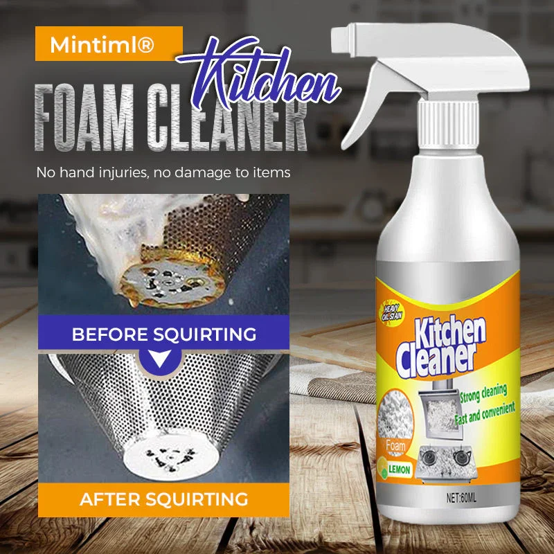 60ml Kitchen Foam Cleaner Degreasing Cleaning Spray Powerful Stain Removal Foam Cleaner for Kitchen And Bathroom Use
60ml Kitchen Foam Cleaner Degreasing Cleaning Spray Powerful Stain Removal Foam Cleaner for Kitchen And Bathroom Use