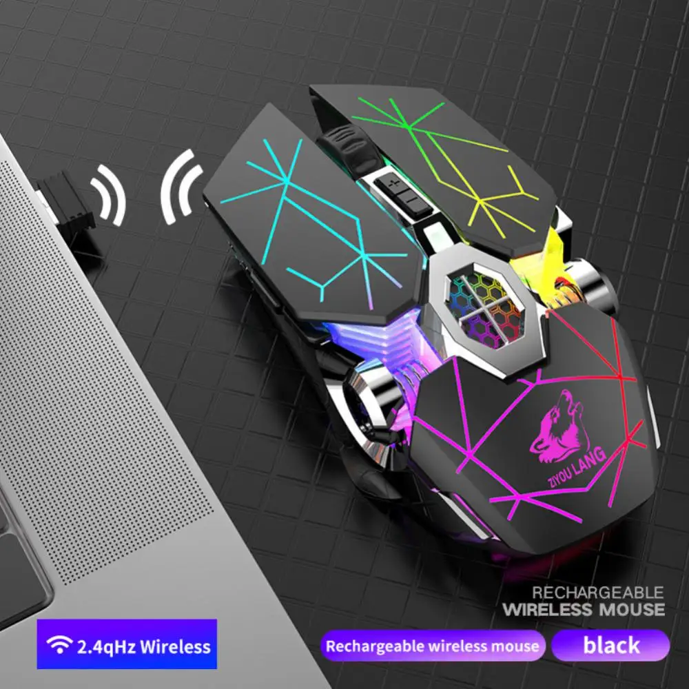 Free Wolf X13 Wireless Charging Game Mouse 6-button 2400DP Silent Water-cooled Luminous Mechanical Mouse USB Charging Port
Free Wolf X13 Wireless Charging Game Mouse 6-button 2400DP Silent Water-cooled Luminous Mechanical Mouse USB Charging Port