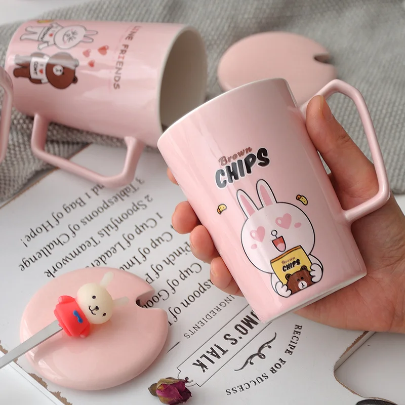 Anime Kawaii Line Friends Cup 300Ml Children Household Office Mug Spoon Breakfast Milk Coffee Stir Bathroom Wash Gargle Cup Gift
Anime Kawaii Line Friends Cup 300Ml Children Household Office Mug Spoon Breakfast Milk Coffee Stir Bathroom Wash Gargle Cup Gift