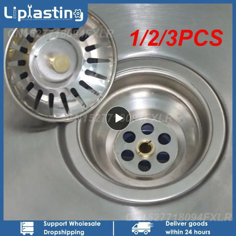1/2/3PCS Stainless Steel Kitchen Sink Strainer Stopper Waste Plug Sink Filter Bathroom Hair Catcher Drains Strainers Kitchen 
1/2/3PCS Stainless Steel Kitchen Sink Strainer Stopper Waste Plug Sink Filter Bathroom Hair Catcher Drains Strainers Kitchen
