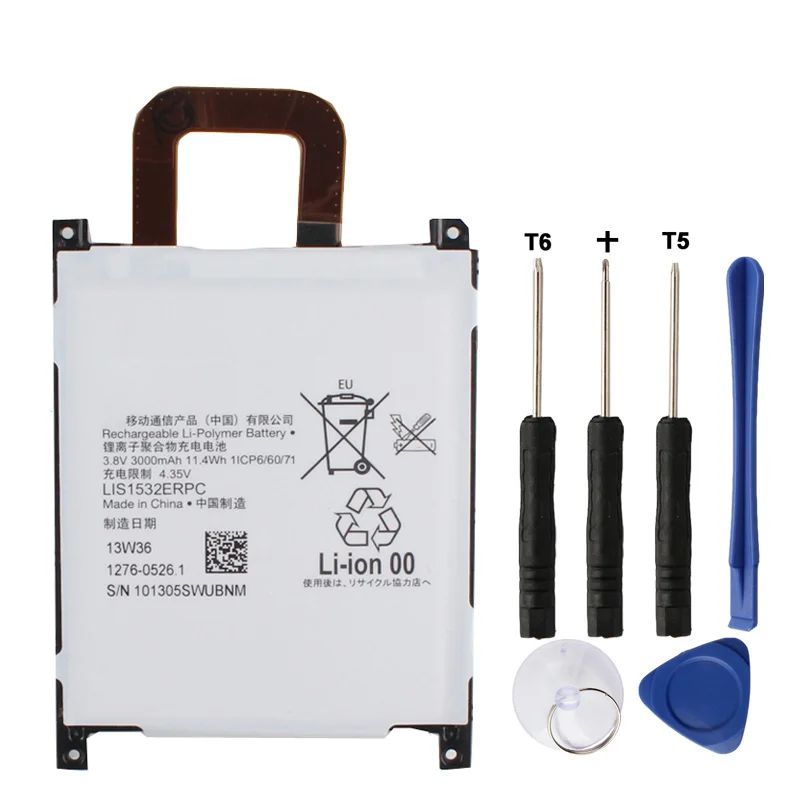 Replacement Battery LIS1532ERPC For SONY Xperia Z1 L39T L39U Rechargeable Phone Battery 3000mAh
Replacement Battery LIS1532ERPC For SONY Xperia Z1 L39T L39U Rechargeable Phone Battery 3000mAh