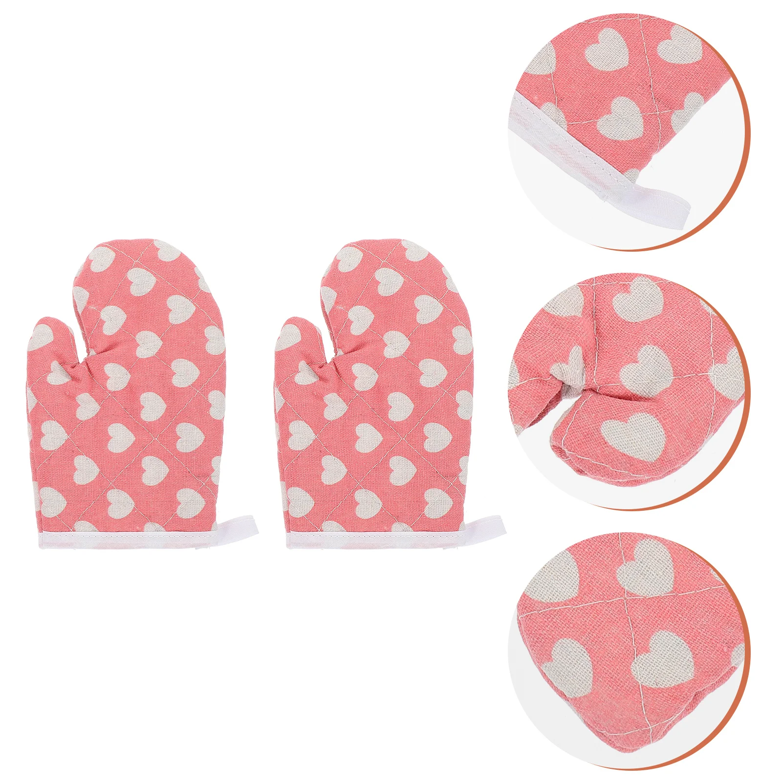 Mobestech Kitchen Short Oven Mitts Kids Oven Mitts 2Pcs Microwave Oven Gloves Non Oven Mitts Heart Printed Safe Backing
Mobestech Kitchen Short Oven Mitts Kids Oven Mitts 2Pcs Microwave Oven Gloves Non Oven Mitts Heart Printed Safe Backing