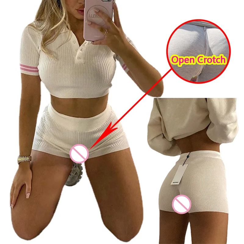 Woman Open Crotch Mini Pants Erotic Ice Silk Sport Shorts Crotchless Double Zippers Seamless Trousers Thin Outdoor Booty Panties
Woman Open Crotch Mini Pants Erotic Ice Silk Sport Shorts Crotchless Double Zippers Seamless Trousers Thin Outdoor Booty Panties