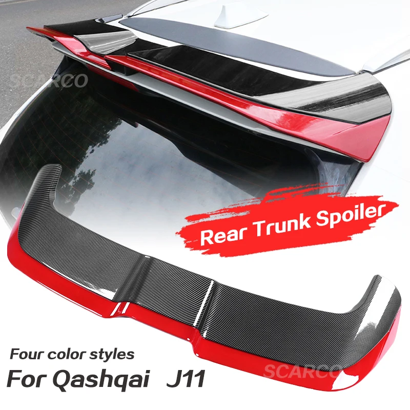 For Nissan Qashqai J11 Rear Spoiler ABS Plastic Carbon Fiber Rear Trunk Lip Wing 2016-2021 Splitter Trim Car Accessories
For Nissan Qashqai J11 Rear Spoiler ABS Plastic Carbon Fiber Rear Trunk Lip Wing 2016-2021 Splitter Trim Car Accessories