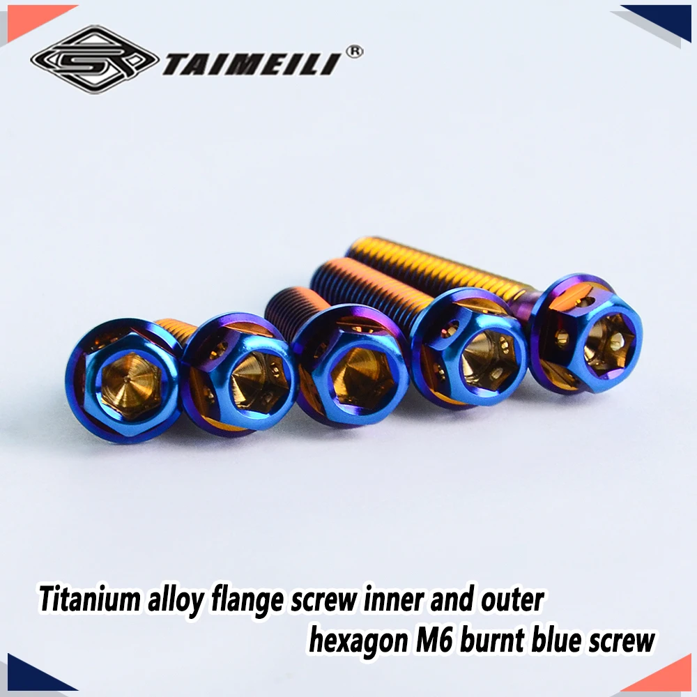 TAIMEILI Титановые болты М6/10/15/20/25/30/35/45/50/60 мм синего цвета
TAIMEILI Титановые болты М6/10/15/20/25/30/35/45/50/60 мм синего цвета
