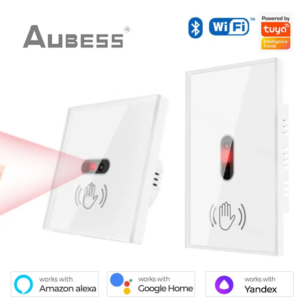 No Need Touch WIFI Tuya Smart IR Wall Light Switch Wave Infrared Sensor EU US Glass Lamp Neutral Wire By Alexa Google Home Alice
No Need Touch WIFI Tuya Smart IR Wall Light Switch Wave Infrared Sensor EU US Glass Lamp Neutral Wire By Alexa Google Home Alice