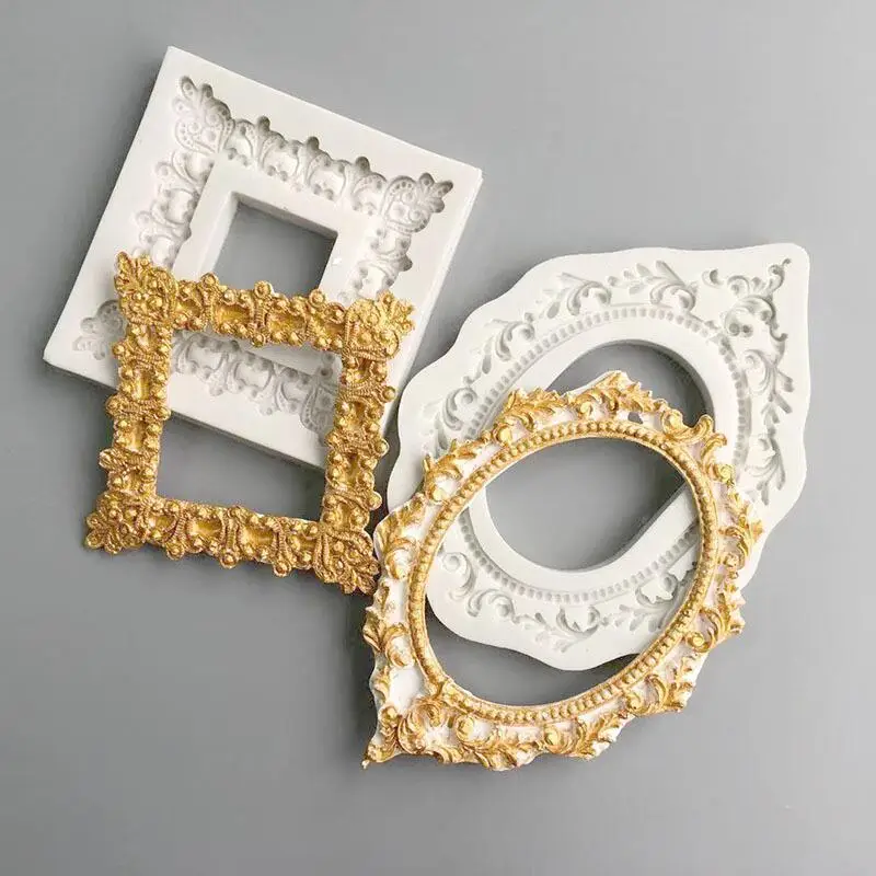 Oval Square Retro Mirror Frame Silicone Mould Kitchen DIY Cake Baking Tool Fudge Chocolate Mould Clay Plaster Decorative Mold
Oval Square Retro Mirror Frame Silicone Mould Kitchen DIY Cake Baking Tool Fudge Chocolate Mould Clay Plaster Decorative Mold