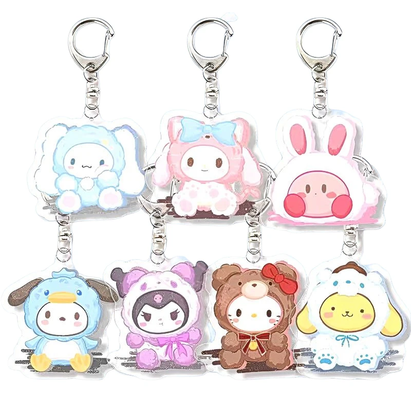 Kawaii Sanrio Hello Kitty Keychain Kuromi My Melody Cute Cartoon Acrylic Backpack Pendant Car Key Ring Kids Toy Accessories
Kawaii Sanrio Hello Kitty Keychain Kuromi My Melody Cute Cartoon Acrylic Backpack Pendant Car Key Ring Kids Toy Accessories