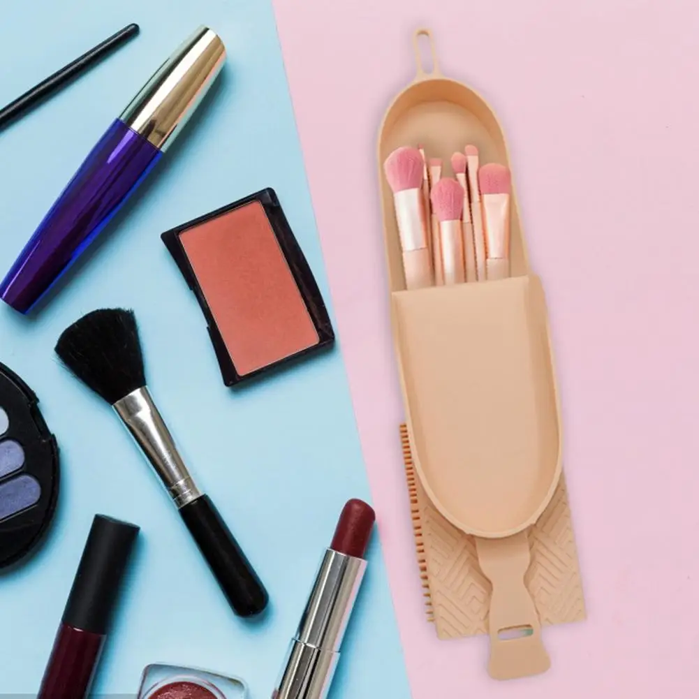 Storage Bag Portable Dustproof With Lid Makeup Bag Exquisite Design Easy To Clean Makeup Brush Organizer
Storage Bag Portable Dustproof With Lid Makeup Bag Exquisite Design Easy To Clean Makeup Brush Organizer