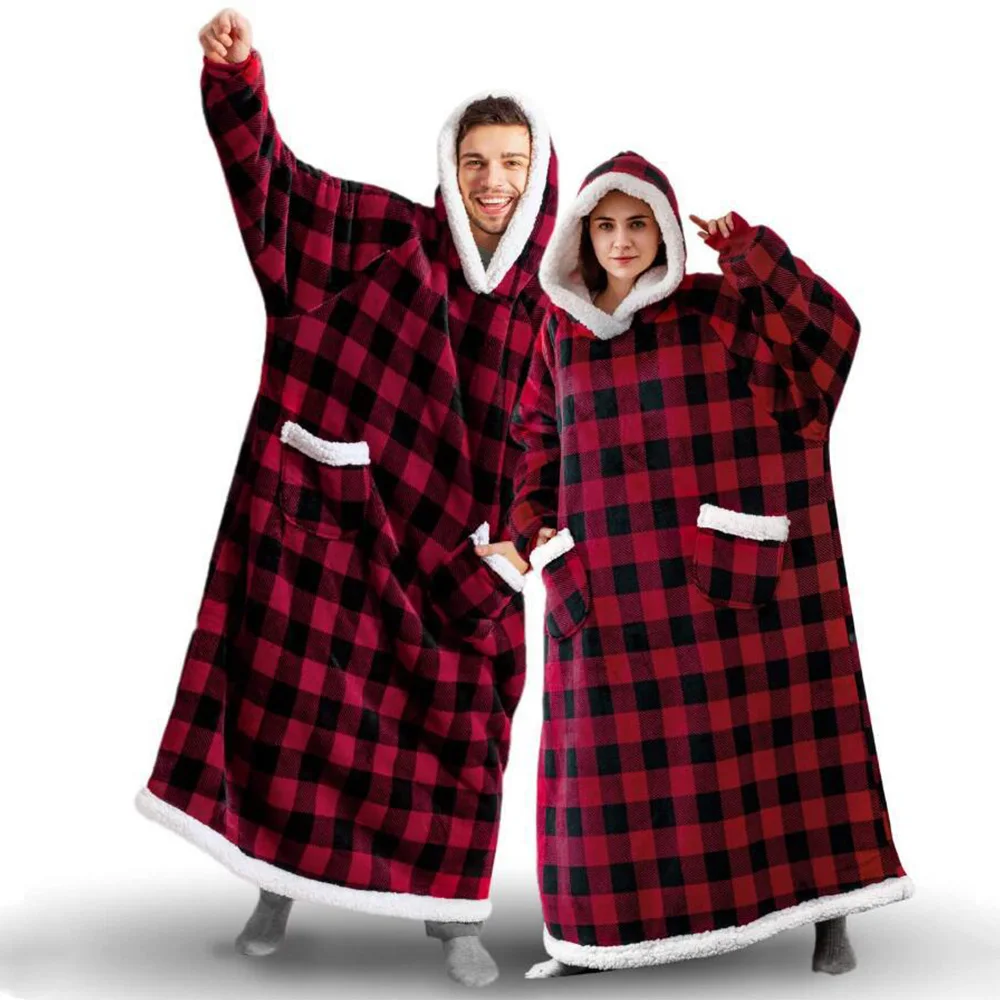 Christmas Plaid Flannel Blanket With Sleeves Winter Giant Oversized TV Blankets Bedspread on the Bed Stitch Throw Halloween Home
Christmas Plaid Flannel Blanket With Sleeves Winter Giant Oversized TV Blankets Bedspread on the Bed Stitch Throw Halloween Home
