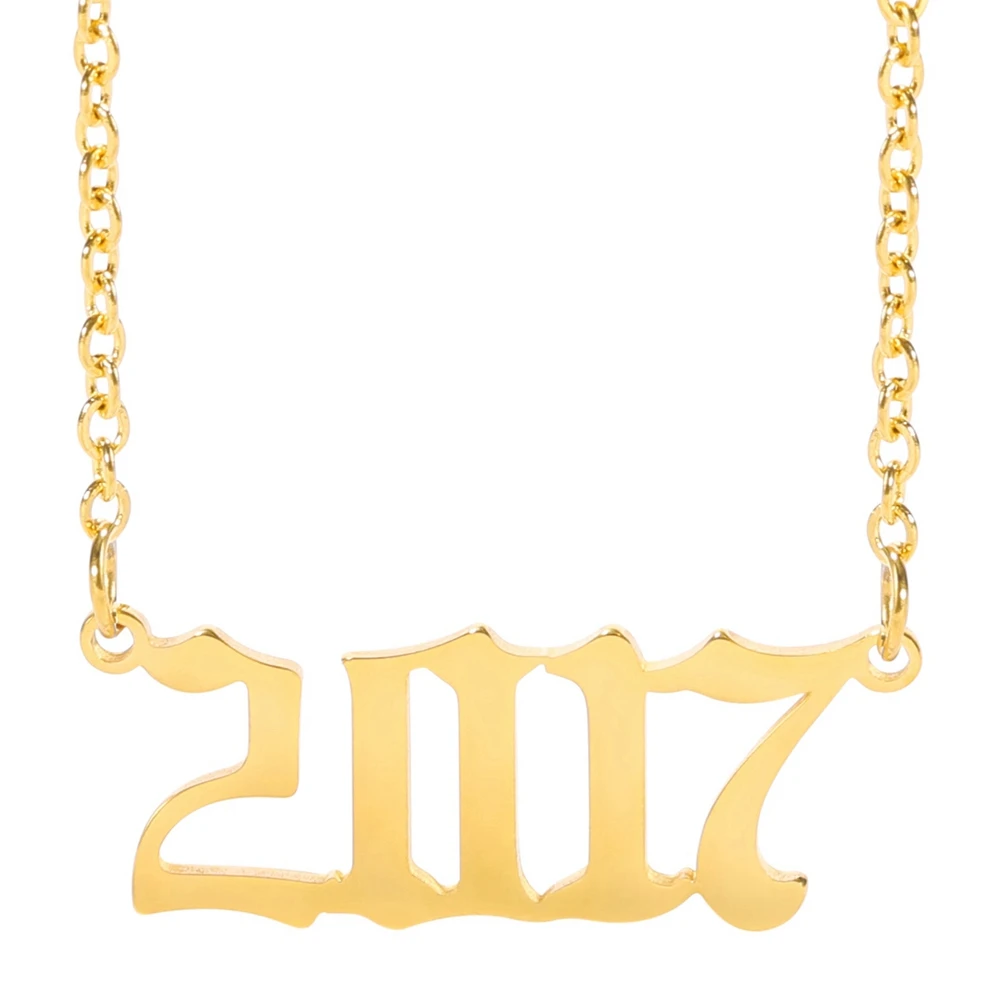 Xincong Stainless Steel Jewelry 2 Colors Gold Color Steel Color Year Of Birth 2017 Pendant Necklace With 45+5cm Link Chain
Xincong Stainless Steel Jewelry 2 Colors Gold Color Steel Color Year Of Birth 2017 Pendant Necklace With 45+5cm Link Chain