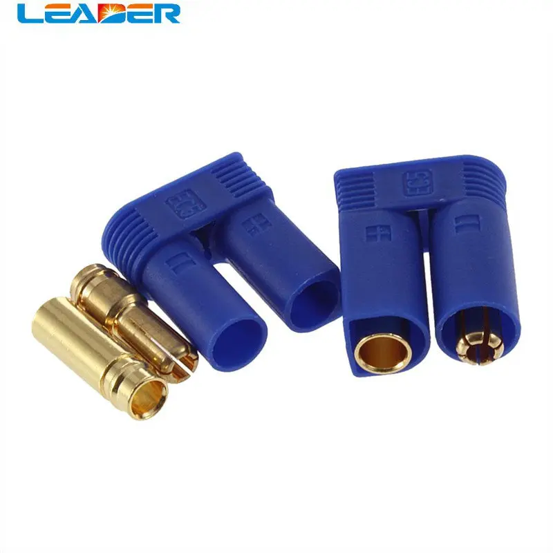 LEADER SOLAR Free Shopping 2 Pairs/Lot EC5 5mm Bullet Connector Male + Female Plugs Adapter Battery for RC Car Plane Helicopter
LEADER SOLAR Free Shopping 2 Pairs/Lot EC5 5mm Bullet Connector Male + Female Plugs Adapter Battery for RC Car Plane Helicopter