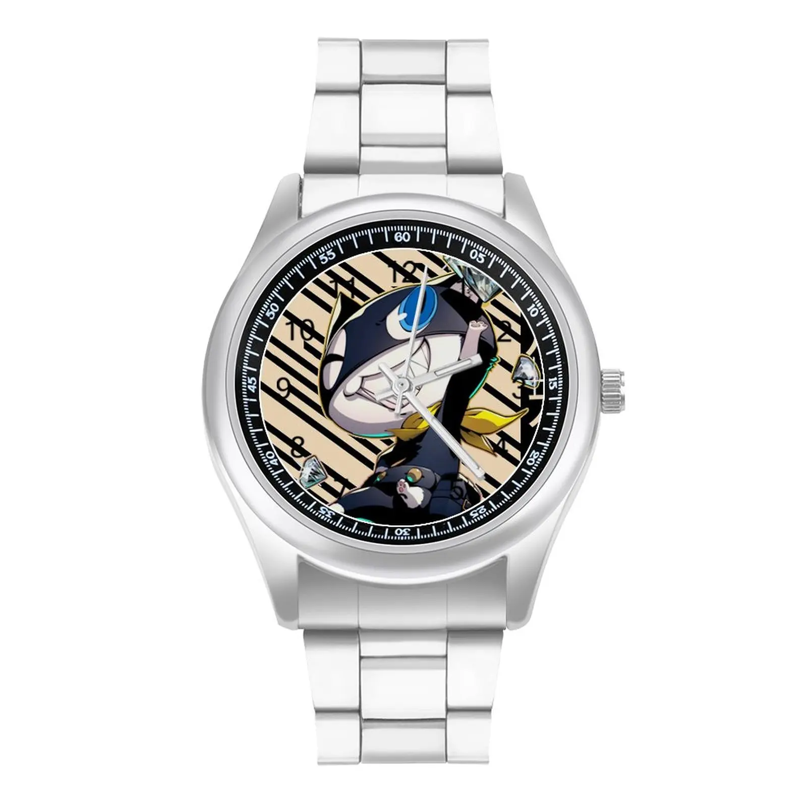 Morgana Persona 5 Quartz Watch Videogame Morgana Stylish Men Wrist Watch Photo Steel Office Upwrist Wristwatch
Morgana Persona 5 Quartz Watch Videogame Morgana Stylish Men Wrist Watch Photo Steel Office Upwrist Wristwatch