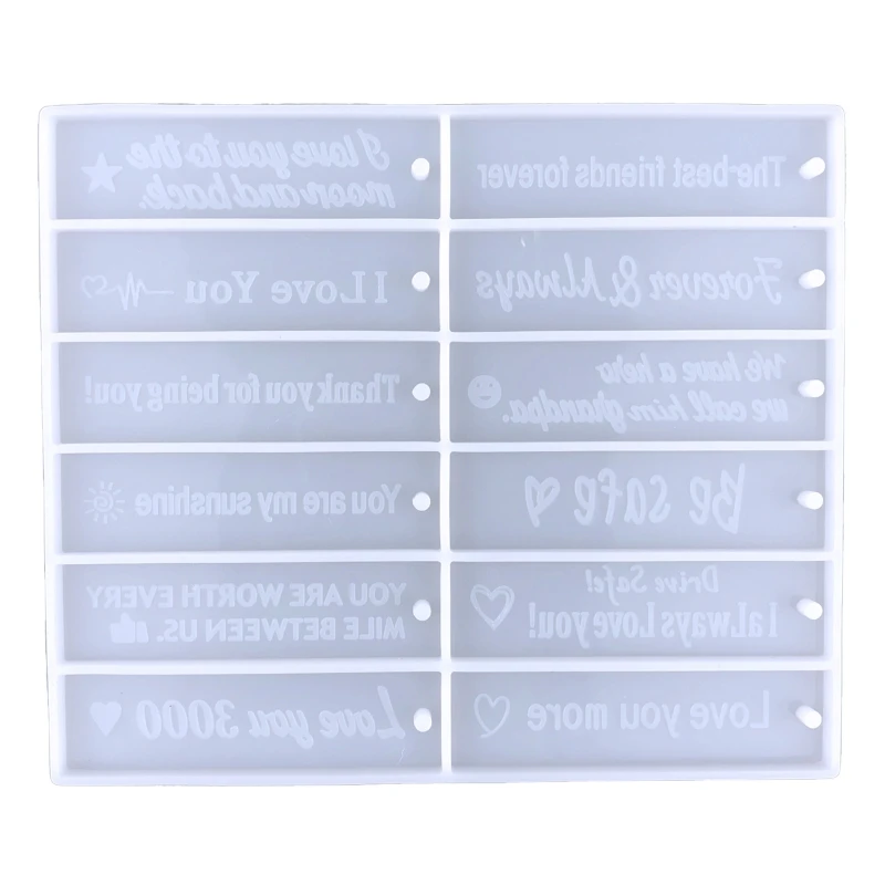 English Letter Keychain Drop Glue Mold Diy English Tag Key Pendant Backpack Decoration Silicone Mold for DIY Crafts
English Letter Keychain Drop Glue Mold Diy English Tag Key Pendant Backpack Decoration Silicone Mold for DIY Crafts