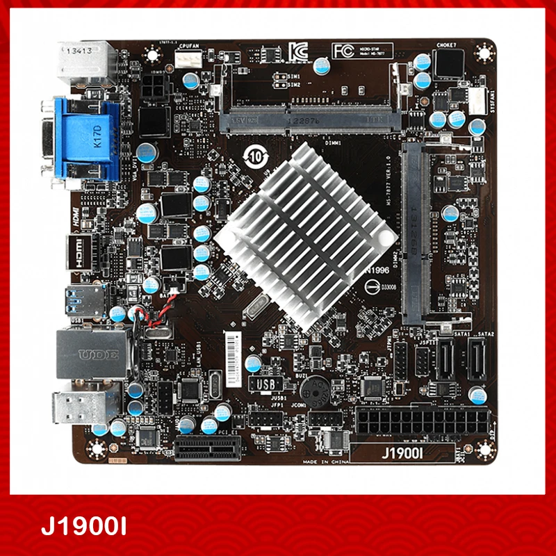 Original Desktop Motherboard For Msi J1900I MS-7877 DDR3 16GB SATA2 USB2.0/3.0 Mini-ITX Fully Tested
Original Desktop Motherboard For Msi J1900I MS-7877 DDR3 16GB SATA2 USB2.0/3.0 Mini-ITX Fully Tested