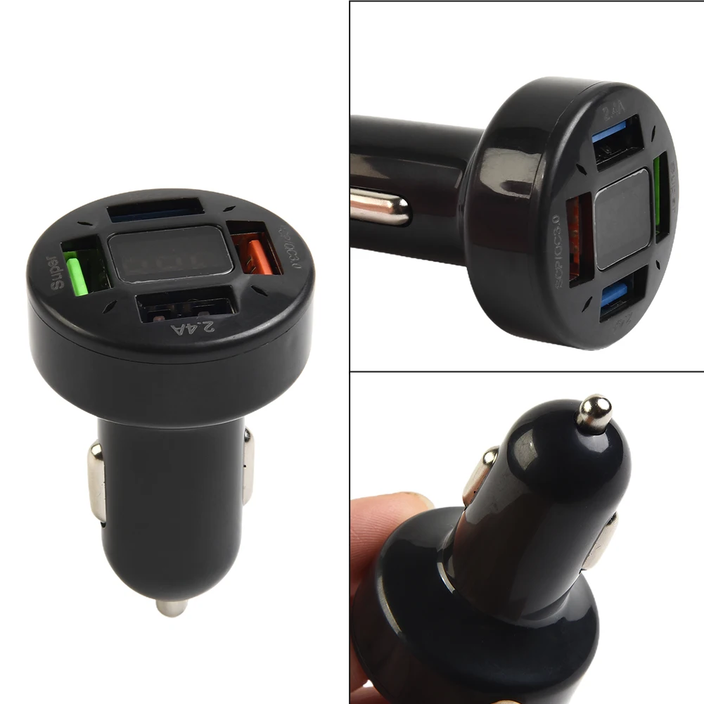 4 USB Socket QC 3.0 Phone Fast Charging Charger Cigaretter Light Plug Power Adapter LCD Digital Voltage Display Charging Adapter
4 USB Socket QC 3.0 Phone Fast Charging Charger Cigaretter Light Plug Power Adapter LCD Digital Voltage Display Charging Adapter