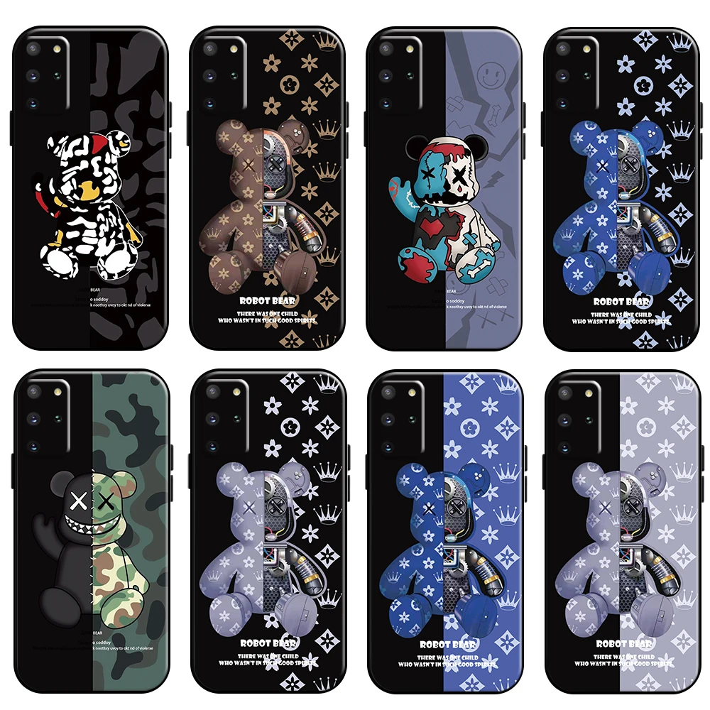 Fashion Luxury Bear Phone Case For Samsung Galaxy S21 S20 Plus Ultra FE 5G TPU Liquid Silicon Black Funda Coque Soft
Fashion Luxury Bear Phone Case For Samsung Galaxy S21 S20 Plus Ultra FE 5G TPU Liquid Silicon Black Funda Coque Soft