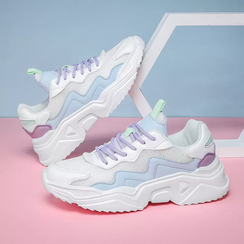 Женские беговые кроссовки со шнуровкой, Повседневная дышащая однотонная Летняя обувь на платформе, женская обувь
Женские беговые кроссовки со шнуровкой, Повседневная дышащая однотонная Летняя обувь на платформе, женская обувь