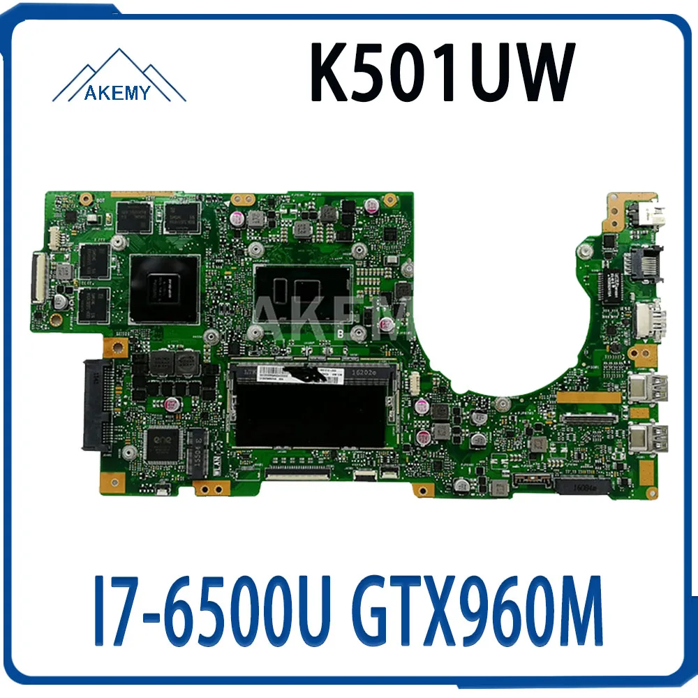 Материнская плата Akmey K501UW для ноутбука Asus K501UXM K501UQ K501UW, материнская плата GTX960M/ I7-6500 CPU/4G-RAM/
Материнская плата Akmey K501UW для ноутбука Asus K501UXM K501UQ K501UW, материнская плата GTX960M/ I7-6500 CPU/4G-RAM/