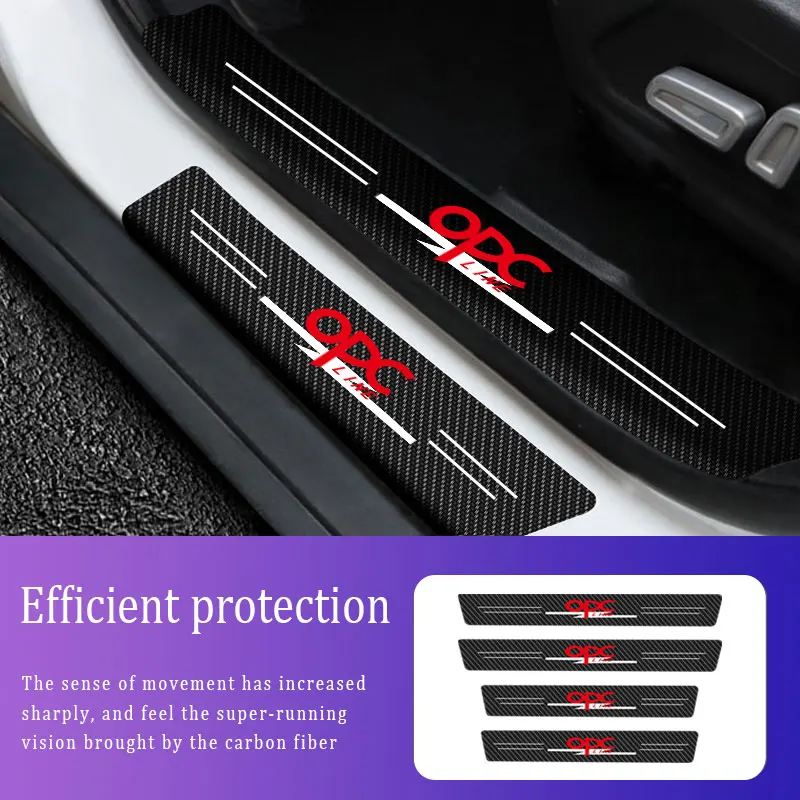 4Pieces Car Threshold For Opel OPC Line Logo Stickers Anti Scratch Door Sill Protector Protection Carbon Fiber Auto Accessories
4Pieces Car Threshold For Opel OPC Line Logo Stickers Anti Scratch Door Sill Protector Protection Carbon Fiber Auto Accessories