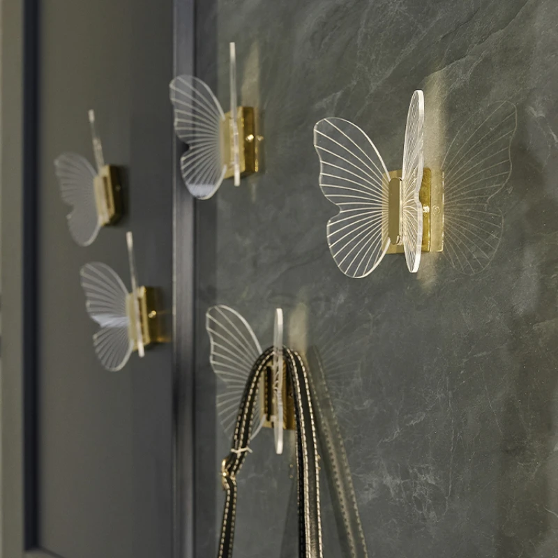 Luxury butterfly hook strong No punch or punch can be hooked Bathroom wall hooks Hang clothes hook shoe cabinet towel hook
Luxury butterfly hook strong No punch or punch can be hooked Bathroom wall hooks Hang clothes hook shoe cabinet towel hook